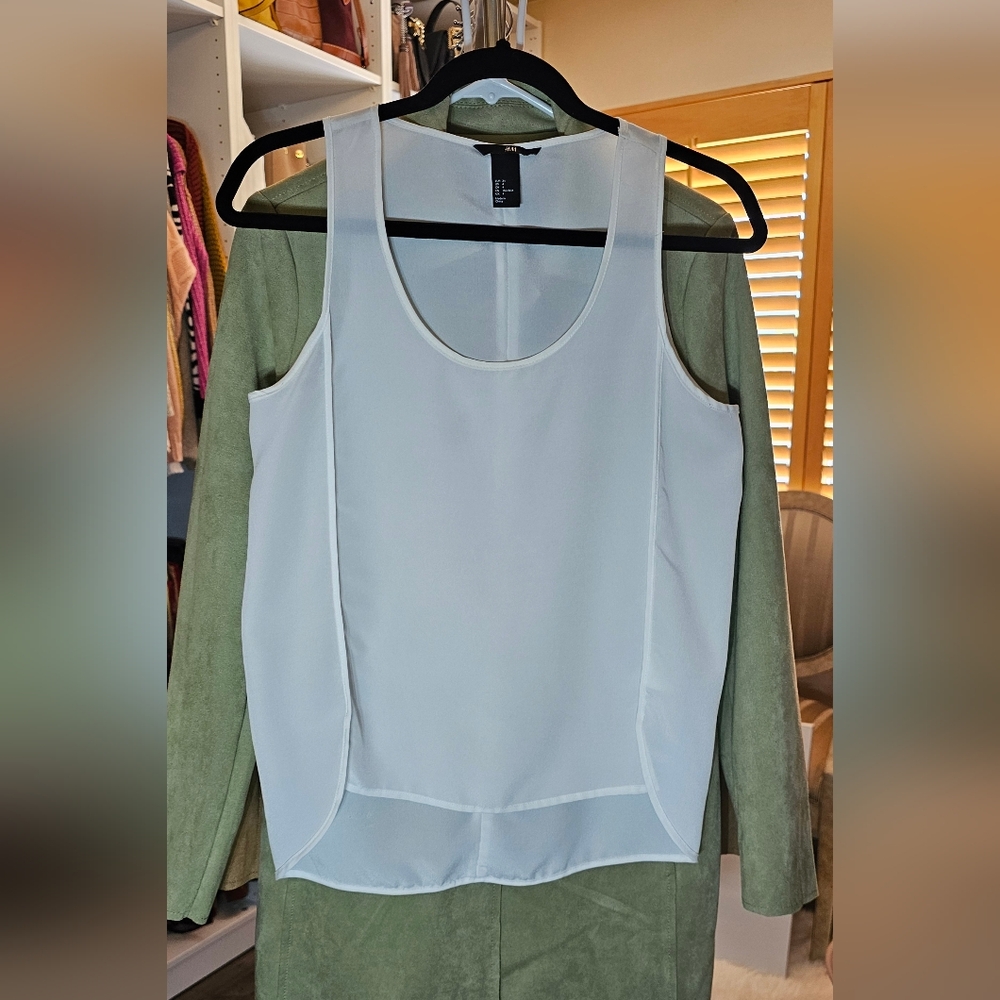 H&M semi-sheer tank. Size 4.
